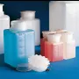 Rechthoekige, gegradueerde flessen met wijde hals 50 ml | 38 x 38 x 70 mm | 24 mm (opening) | 10 ml